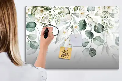 Tableau magnétique pour dessiner modèle plantes de la nature