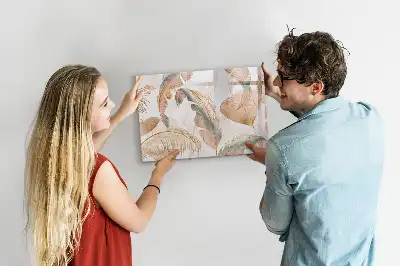 Tableau magnétique à dessiner motif de feuilles