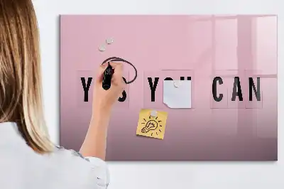 Tableau magnétique à dessiner modèle Oui tu peux