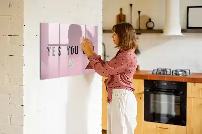 Tableau magnétique à dessiner modèle Oui tu peux
