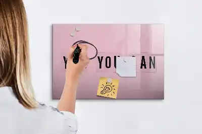 Tableau magnétique à dessiner modèle Oui tu peux