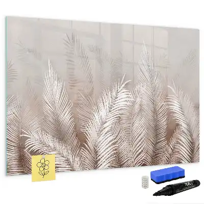 Tableau magnétique pour dessiner motif feuilles exotiques