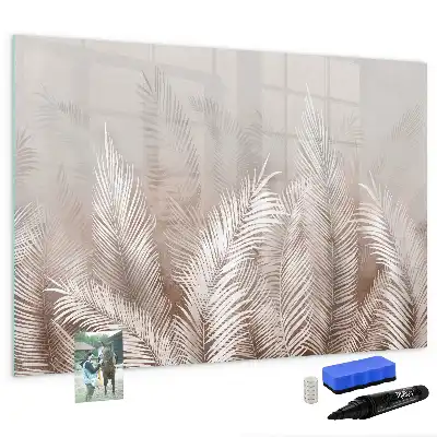 Tableau magnétique pour dessiner motif feuilles exotiques