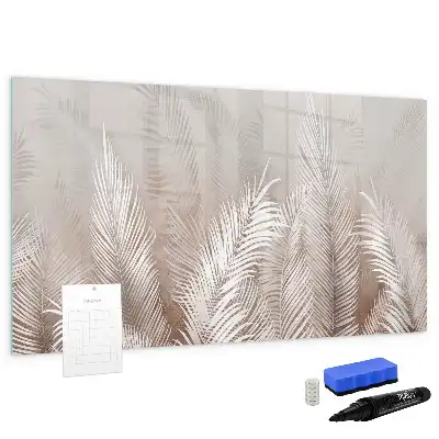 Tableau magnétique pour dessiner motif feuilles exotiques