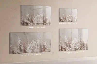 Tableau magnétique pour dessiner motif feuilles exotiques