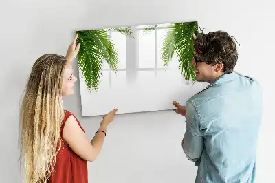 Tableau magnétique à dessiner motif feuilles de palmier