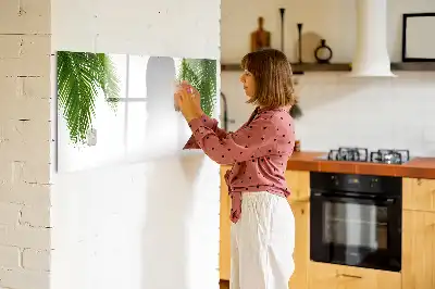 Tableau magnétique à dessiner motif feuilles de palmier