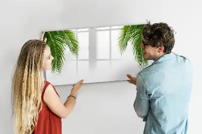 Tableau magnétique à dessiner motif feuilles de palmier