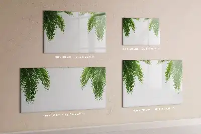 Tableau magnétique à dessiner motif feuilles de palmier