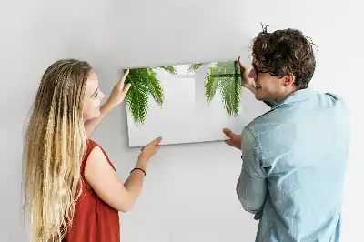 Tableau magnétique à dessiner motif feuilles de palmier