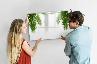 Tableau magnétique à dessiner motif feuilles de palmier