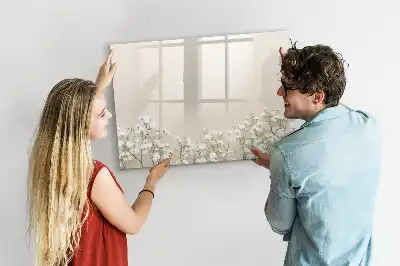 Tableau magnétique pour dessiner modèle fleurs épanouies