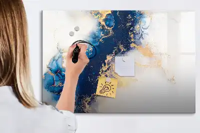 Tableau magnétique à dessiner motif marbre