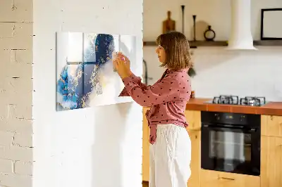 Tableau magnétique à dessiner motif marbre