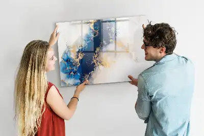 Tableau magnétique à dessiner motif marbre