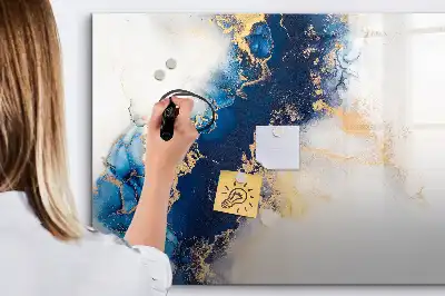Tableau magnétique à dessiner motif marbre