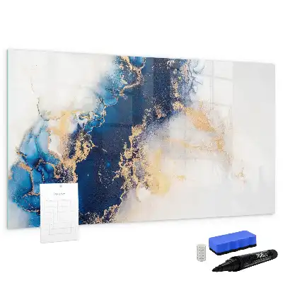 Tableau magnétique à dessiner motif marbre