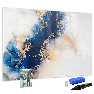 Tableau magnétique à dessiner motif marbre
