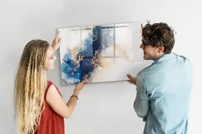 Tableau magnétique à dessiner motif marbre