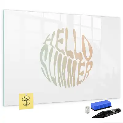 Tableau magnétique à dessiner modèle Bonjour l'été