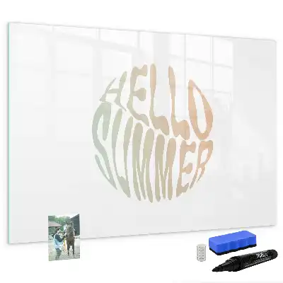Tableau magnétique à dessiner modèle Bonjour l'été