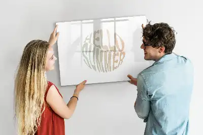 Tableau magnétique à dessiner modèle Bonjour l'été