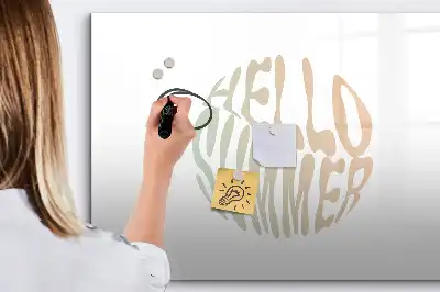 Tableau magnétique à dessiner modèle Bonjour l'été