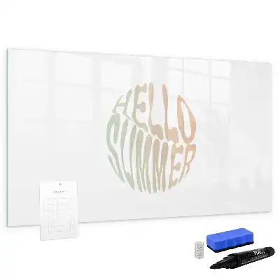 Tableau magnétique à dessiner modèle Bonjour l'été