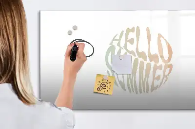 Tableau magnétique à dessiner modèle Bonjour l'été
