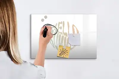 Tableau magnétique à dessiner modèle Bonjour l'été