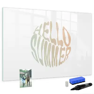 Tableau magnétique à dessiner modèle Bonjour l'été