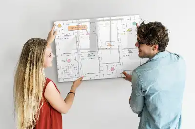 Tableau magnétique pour dessiner planning de la semaine