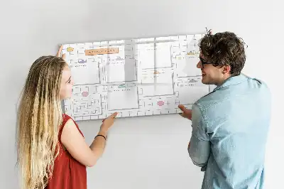 Tableau magnétique pour dessiner planning de la semaine