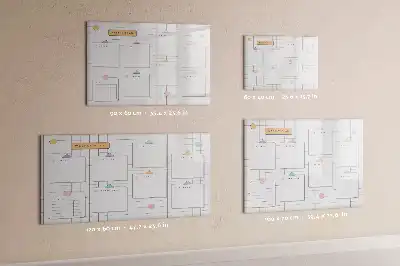 Tableau magnétique pour dessiner planning de la semaine
