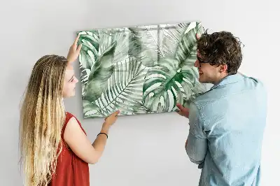 Tableau magnétique à dessiner motif feuilles de plantes