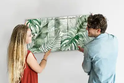 Tableau magnétique à dessiner motif feuilles de plantes