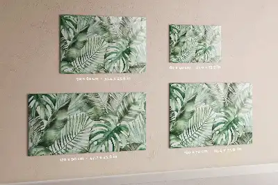 Tableau magnétique à dessiner motif feuilles de plantes