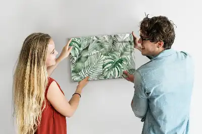 Tableau magnétique à dessiner motif feuilles de plantes