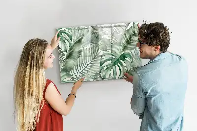 Tableau magnétique à dessiner motif feuilles de plantes