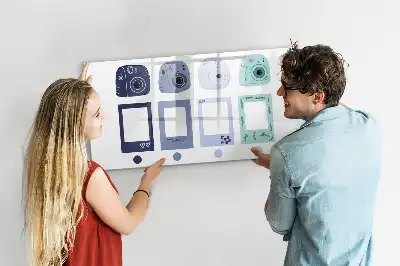 Tableau magnétique à dessiner cadres polaroid