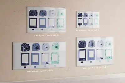 Tableau magnétique à dessiner cadres polaroid