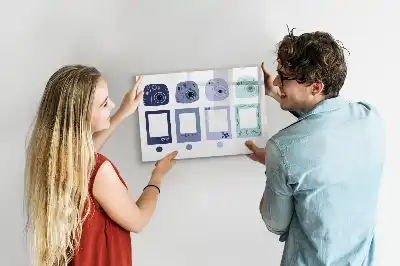 Tableau magnétique à dessiner cadres polaroid