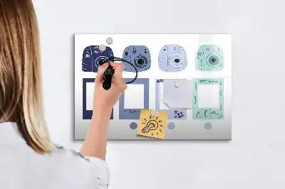 Tableau magnétique à dessiner cadres polaroid
