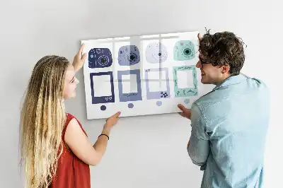 Tableau magnétique à dessiner cadres polaroid
