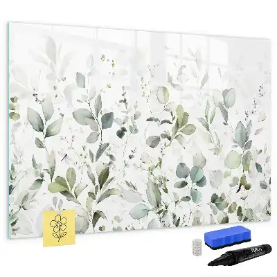 Tableau magnétique à dessiner motif plantes
