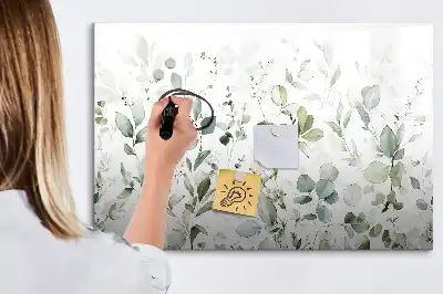 Tableau magnétique à dessiner motif plantes