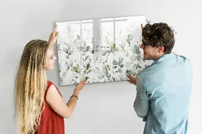 Tableau magnétique à dessiner motif plantes