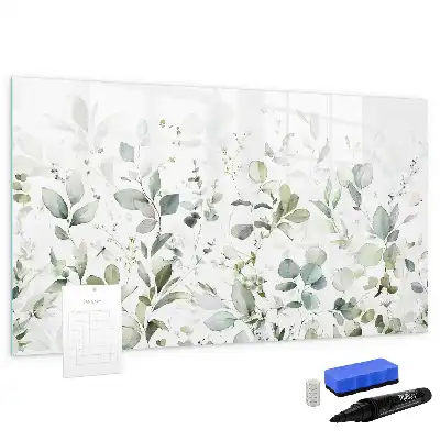 Tableau magnétique à dessiner motif plantes
