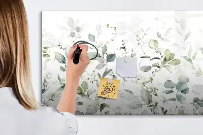 Tableau magnétique à dessiner motif plantes
