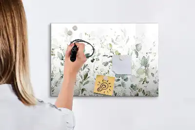 Tableau magnétique à dessiner motif plantes